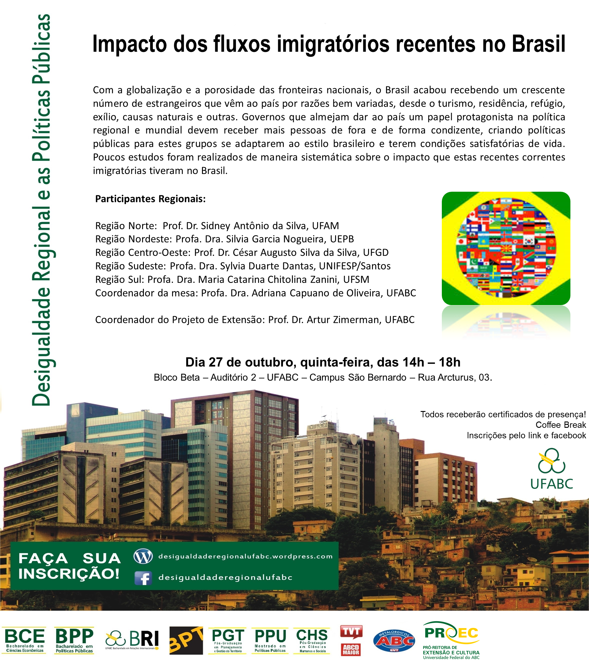 cartaz Impacto dos fluxos imigratórios recentes no Brasil