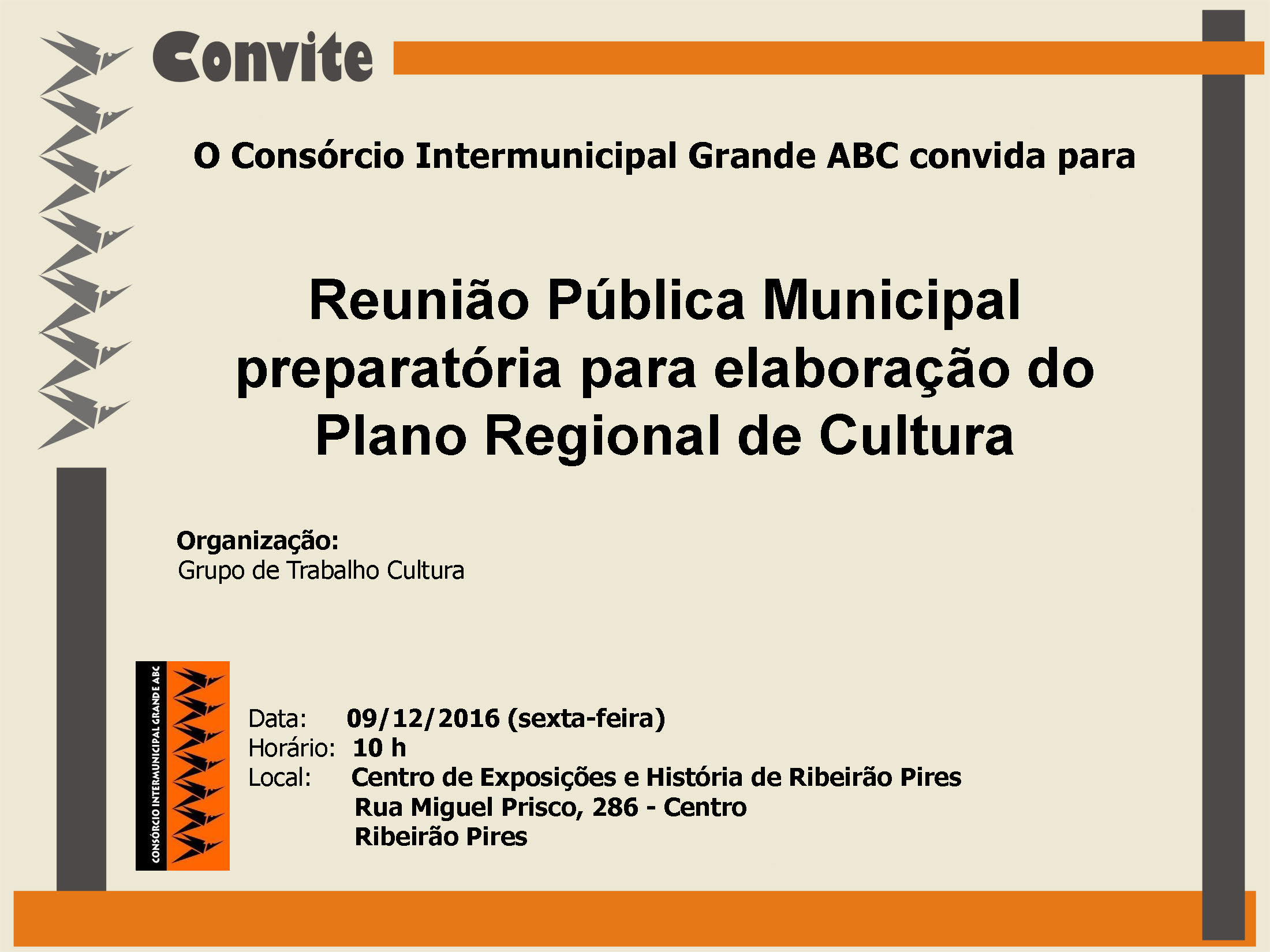 Convite Reunião Pública Ribeirão Pires