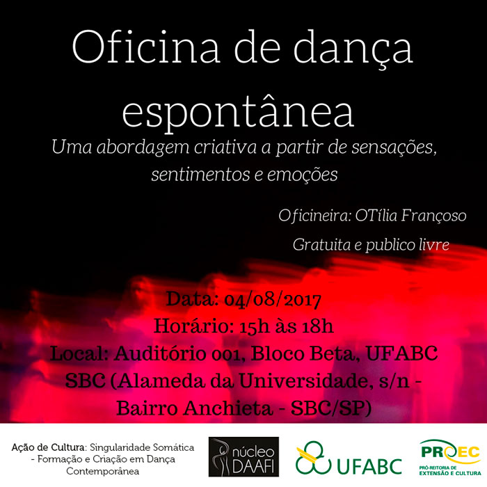 cartaz oficina danca espontanea ufabc