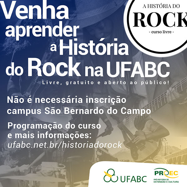 cartaz curso livre a historia do rock ufabc