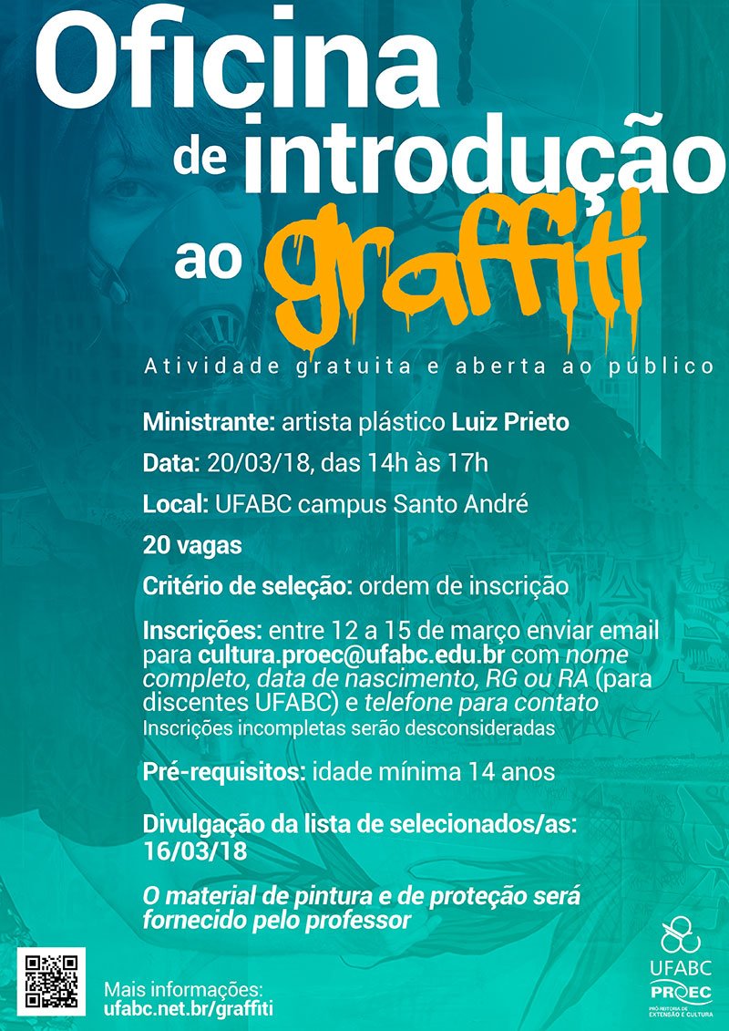 cartaz oficina de introducao ao graffiti ufabc 2018