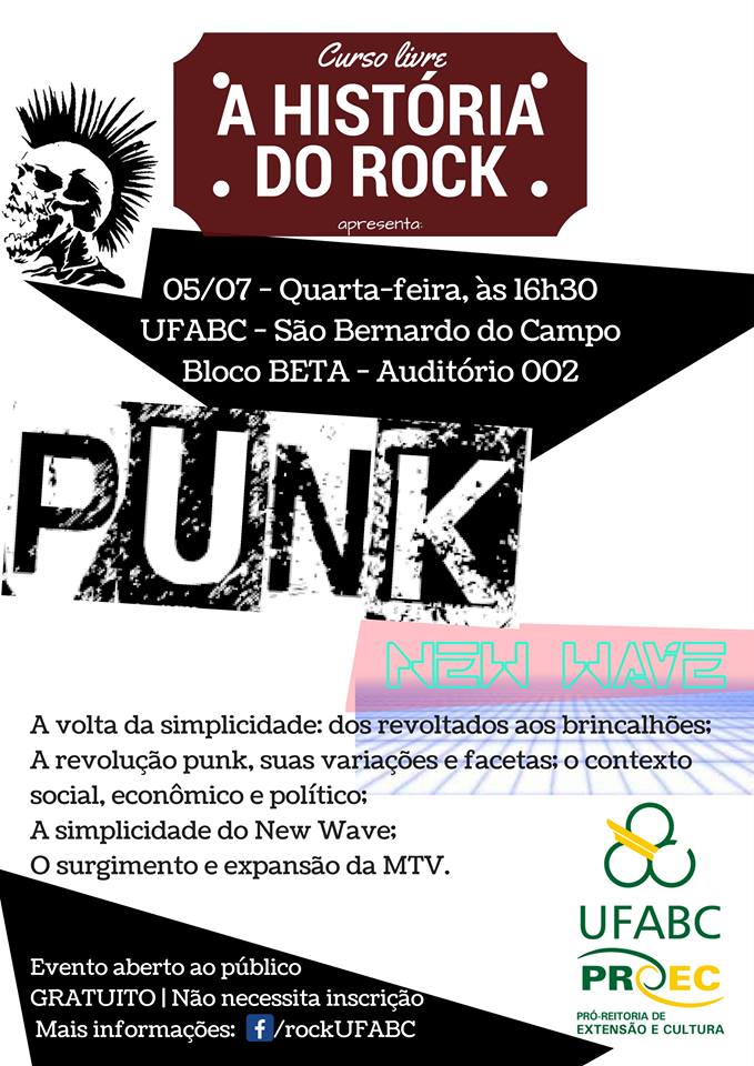 art historia rock 2017 ufabc punknw cartaz