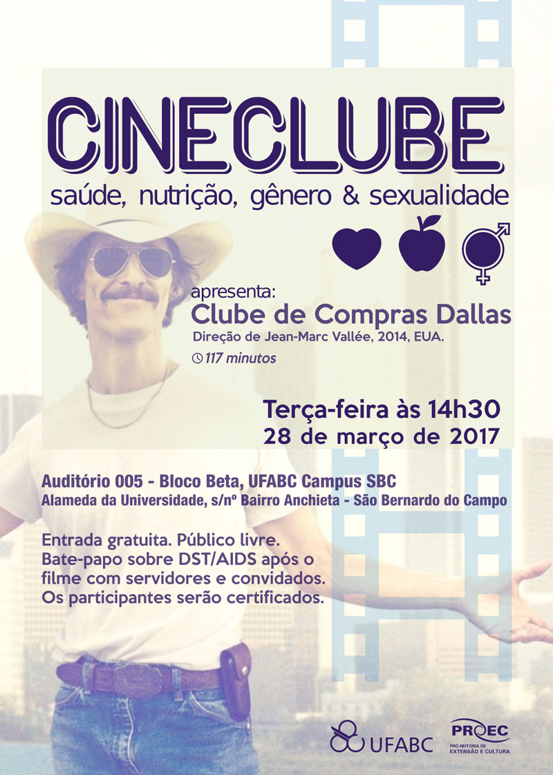 cartaz cineclube ufabc clube dallas